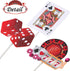 32pcs Casino Cupcake Toppers - Casino Poker Theme Party Decorations for Las Vegas Casino Night Birthday Supplies
