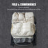 2-in-1 Backpack,Insulated Stroller Organizer Baby Diaper Bag Bottle Holder,Wipes and Phone Pocket,Shoulder Strap
