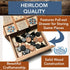 WE Games Royal Game of UR, Ancient Strategy Board Game for 2, Solid Wood with Storage Drawers