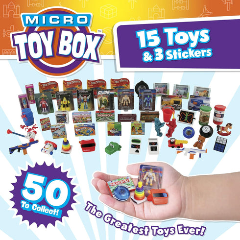 COLLECTABLES Mini Toys to Collect, Swap, Display - 15 Pack with Surprise Pack Design, 5 Toys Inside 5101-15