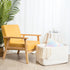 MINTWOOD Design 22in Extra Large Blanket Basket Holder, Rectangle Rope Woven Storage Baskets with Handles, Creamy White