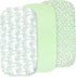 3-Pack Bedside Sleeper Bassinet Sheets | GOTS Certified Organic Jersey Cotton, Ultra