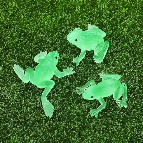 ONEST 40 Pieces Mini Frog Figurines Playset, Hand Painted Tiny Frogs, Realistic Rubber Figures for Kids Adults