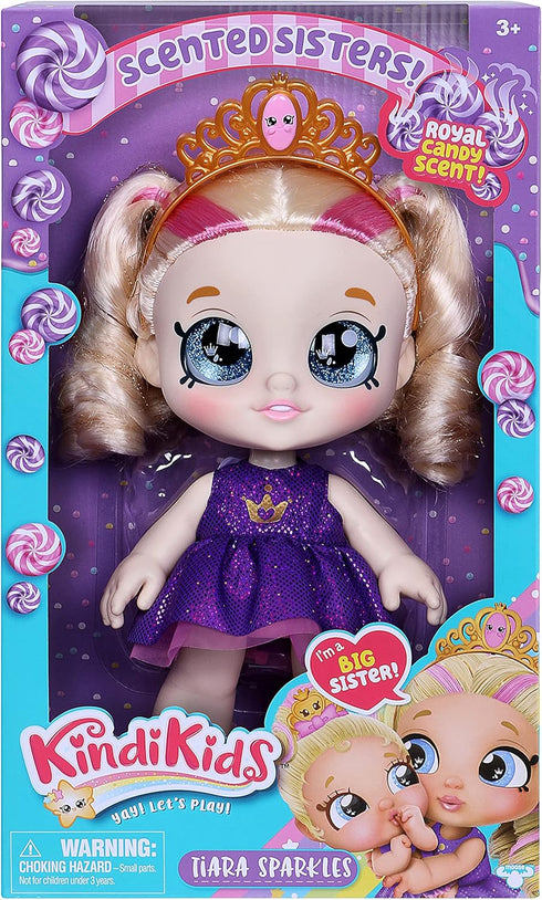 Kindi Kids Scented Sisters - Pre-School 10" Play Doll - Tiara Sparkles