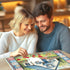 500 Cozy Country 20 20 Inches Cottage Bloom Piece Jigsaw Puzzle for Adults, House Garden Scene with Tulips, x