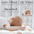 Sweet Jojo Designs Boho Rainbow Girl Baby Satin Fitted Crib Sheet Infant Newborn Nursery Toddler Bed Room Standard