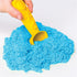 Kinetic Sand Sandbox Set, Kids Toy with 1lb All-Natural Blue and 3 Molds, Sensory Toys for Ages 3 and Up