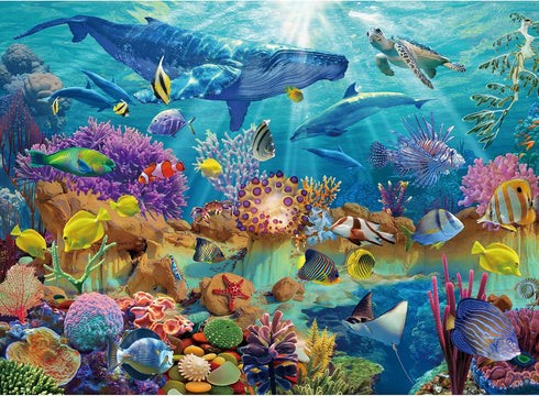 Becko US 500 Piece Jigsaw Puzzles for Adults and Kids - Undersea World Underwater Paradise Ocean Scene