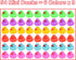 54-Pack Mini Colorful Rubber Ducks Set, Bath Toy for Kids, Float & Squeak Pool Toy Party Favors