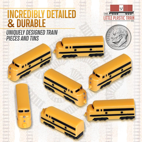 Hornet Deluxe Board Game Train Set, Player Pieces for Ticket to Ride and Other Adult, Family, and Kids Games (Yellow)