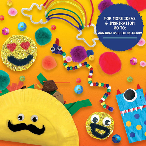 1000 Set, Made By Me Ultimate Craft Box, Art & Craft Activities Piece Storage Case, Great for Preschool Arts & Crafts