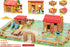 Wooden Logs Toys Farm Playset, 207 Pieces Wooden Construction Set for Animal Farm for Ages 3-6