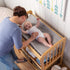 Gray Ribbed Minky Boppy Changing Pad Cover for Ultimate Comfort