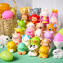 24 JOYIN Pcs Easter Prefilled Eggs with Animals Squishy Toys, Cute Toys for Easter Egg Hunt, Kids Party Favor, Basket