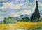 MyPuzzle Wheat Field with Cypresses 1889 by Vincent Van Gogh - Premium 500 Piece Jigsaw Puzzle for Adults