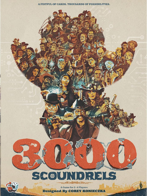3000 Scoundrels Board Game - Fun Family Strategy Game for 2-4 Players, Ages 12+, Average Playtime 60-90 Minutes