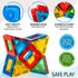 123 2 3-8, Set SUNNY AUNTIE Magnetic Tiles PCS with Cars & Storage Bag Magnetic Building Tiles STEM Toy for Kids Ages
