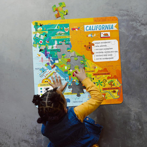 Little Buffalo State Puzzle: California - Learning & Education for Kids Ages 4 and Up