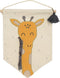 Lambs & Ivy Giraffe Canvas Banner Nursery Wall Art/Wall Hanging - Yellow