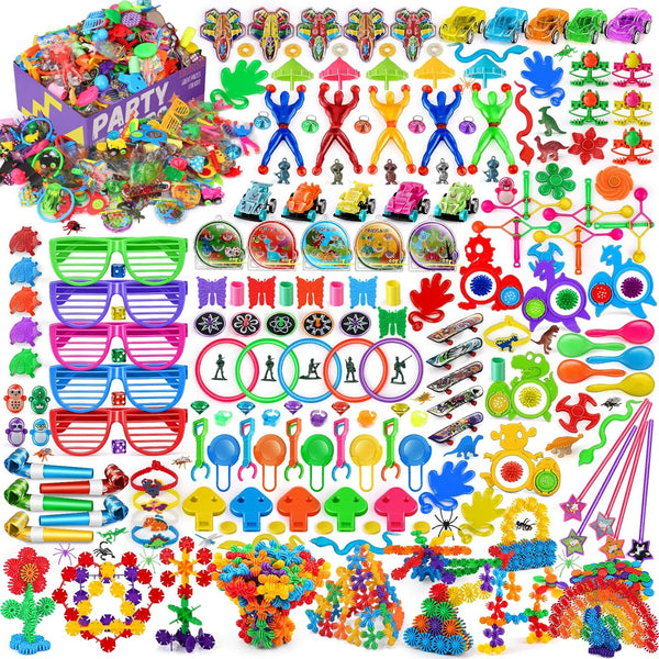 Amy&Benton 500pcs Carnival Prizes - Pinata Filler for Kids Party Favor Bags, Birthday Small Toys for Classroom Gift Bags