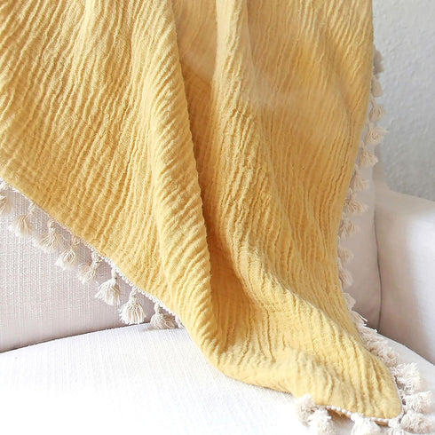 30" 40" Crane Baby Muslin Swaddle Blanket, Soft Cotton Lightweight Nursery and Stroller Blanket for Baby Boys & Girls
