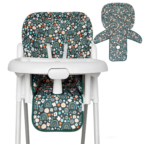 Sprouterie Baby High Chair Cover, Machine Washable High Chair Cushion Pad, Waterproof &
