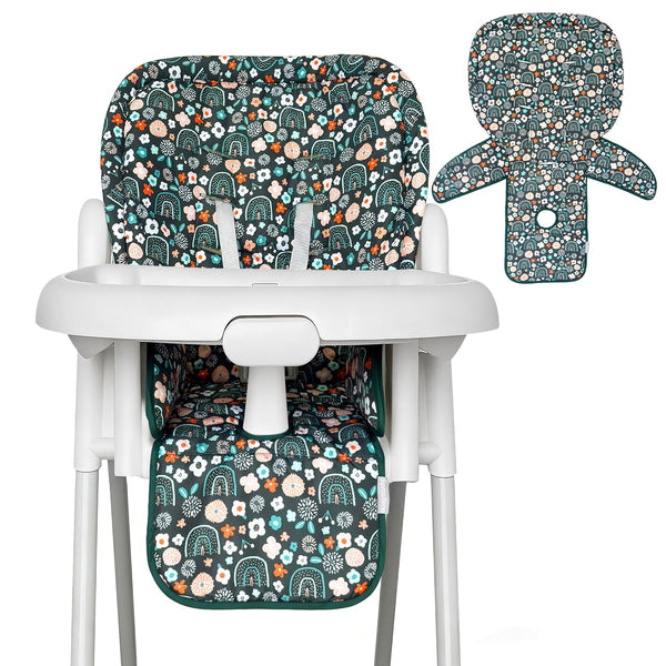 Sprouterie Baby High Chair Cover, Machine Washable High Chair Cushion Pad, Waterproof &