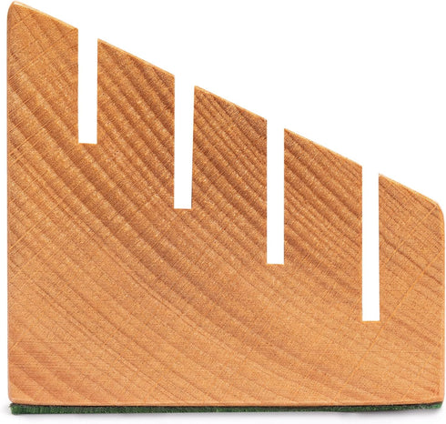 Set 2 Yellow Mountain Imports Extra-Wide Solid Beechwood Playing Card Holders