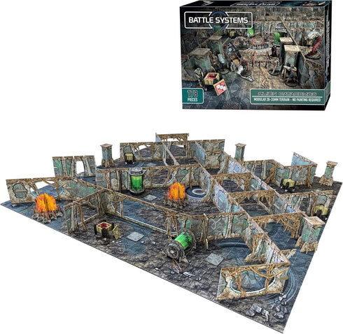 Modular Tabletop 3D Gaming Sci-Fi Terrain - Perfect for 28mm-35mm Miniatures - No Painting Required