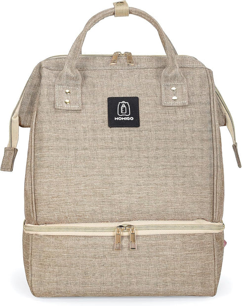 MOMIGO Breast Pump Backpack - Cooler and Moistureproof Bag Double Layer for
