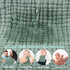 6 Pack 20" 10" 6-Layer 100% Looxii Muslin Burp Cloths - x - Ultra Soft & Absorbent, Cotton for Spit Up & Drool- Gentle