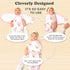 0-3 100% (3-Pack) Bublo Baby Newborn Swaddle Blanket for Month, Swaddles for Newborns Baby Girls Boys, Organic Cotton