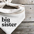 Generic Dog Bandana Pregnancy Announcement Big Sister Baby Reveal Oatmeal Cream Minimal Neutral Color Announcement