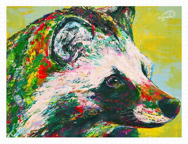 Pintoo Jigsaw Puzzles 1200 Piece for Adults - NiJiSuKe - Lovely Raccoon Dog Beautiful Plastic Puzzle for Home Decor