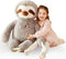 IKASA Large Sloth Stuffed Animal Plush Bradypode Toy for Children (Gray, 30