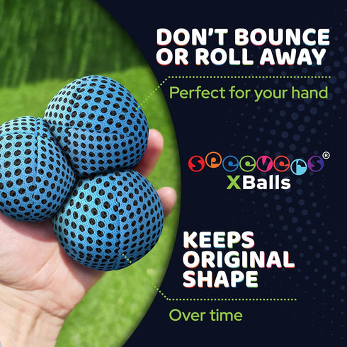 Professional Juggling Balls Set, Soft and Durable for Beginners & Pros, 3 Pack with Carry Bag