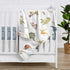 Sweet Jojo Designs Watercolor Dinosaur Dino Boy Soft Baby Blanket Receiving Security Stroller Swaddle Toddler Newborn