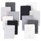 Hudson Baby Unisex Baby Rayon from Bamboo Woven Washcloths 12pk, Black White,