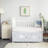 Set, 3 Set, La Premura Sleeping Moon Baby Nursery Crib Bedding Piece Standard Size Crib Bedding Blue and Grey