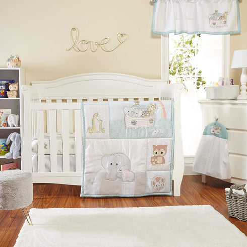 EVERYDAY KIDS Precious Moments Noah’s Ark Window Valance, Toddler Décor with Giraffes, Tigers, Elephants - 60x15”