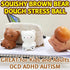 Kawaite Gummy (1 Pack) Brown Bear Stress Relief Dough Ball - Animal Squishy Squeeze Ball Fidget Toy - Stretchy Stress