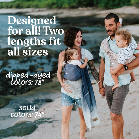 Nalakai Luxury Ring Sling Baby Carrier, Soft Linen Blend Baby Sling, Baby Wrap, Wear Your Little One Close to Your