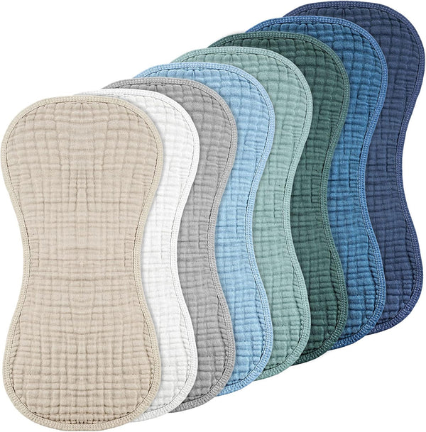 Frienda 8 Pack Muslin Burp Cloths for Baby Large 20 x 10
