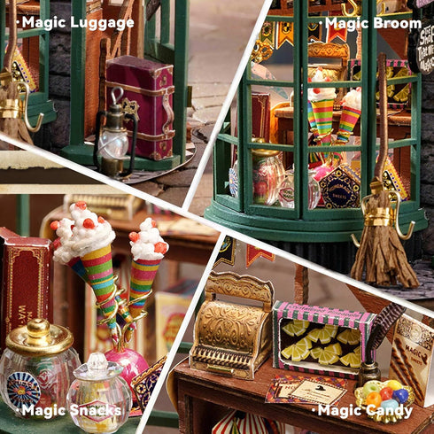 Flever Dollhouse Miniature DIY House Kit Creative Room Dream Bottle Series with Furniture for Romantic Valentine's Gift