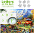 1000 (27.5 19.7 Inch) Pieces Jigsaw Puzzles for Adults, Mountain Landscape Puzzles with Grazing Horses and Log Cabin