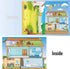Magnetic Portable Playboard Doll House Family Magnets for Toddler Kids, Perfect Preschool Learning Travel Toy (65 Pcs)