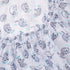Fitted Crib Sheet in Soft Grey, White & Aqua Sloth Pattern