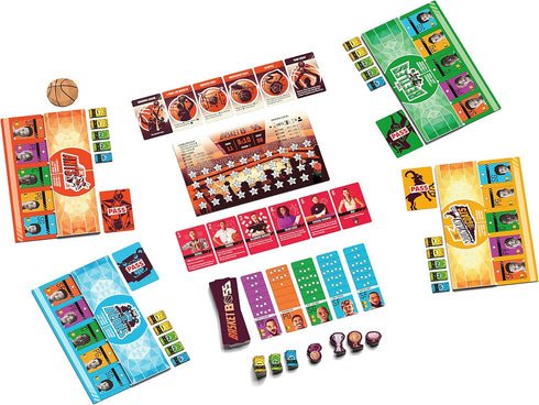 Basketboss Board Game - Strategy Auction Game for 2-5 Players, 40 Minutes Playtime, Sports Theme