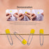 Lxnoap 10-Pack Stainless Steel Baby Safety Pins (Yellow)