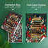 1000 BenBen Puzzles for Adults Pieces, Vintage Books and Wildflower Jigsaw Puzzle with Letters on Back, Challenging
